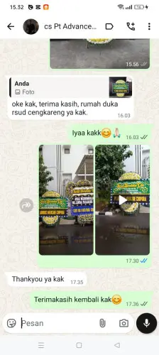 Testimonial Papan Bunga Pernikahan babakan kalanganyar