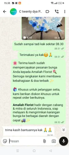 Testimonial Standing Flower babakan kalanganyar